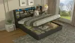 Schlafzimmer 2.0: Das Polsterbett 180x200 mit LED und Stauraum, das alles kann