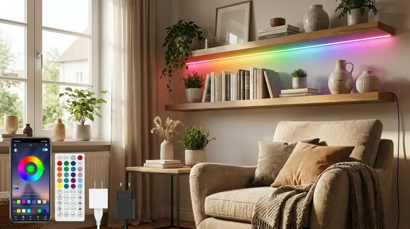 Farbige LED-Beleuchtung für stimmungsvolle Räume