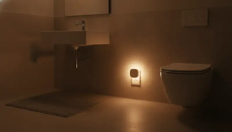 Intelligente Beleuchtung: Badezimmer-Nachtlicht