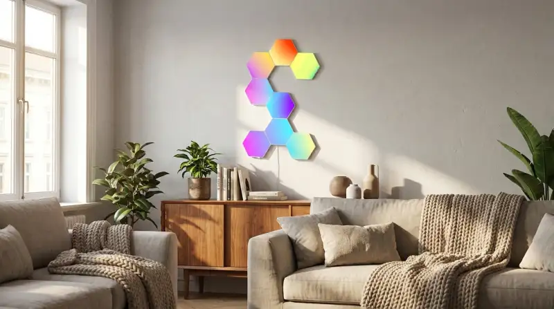 LED Lichtinstallationen als Wandkunst