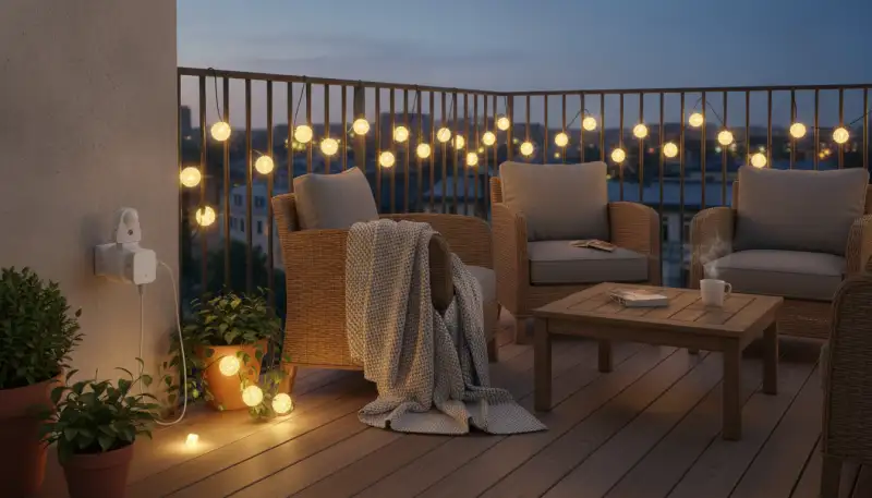 Smarte Lichtsteuerung für Balkon & Terrasse