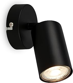 BRILONER – Wandleuchte innen schwenkbar, GU10 Fassung, max. 9 W, Leselampe, Wohnzimmerlampe, Lamp…