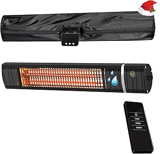 Heizstrahler Terrasse, Infrarotstrahler 2000W, Wärmestrahler Terrasse Elektrisch mit 3 Heizstufe…