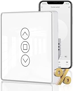 MOES 2.5D Rolladenschalter Smart Wlan mit Prozentanpassung,Kompatibel mit Alexa und Google Home, …