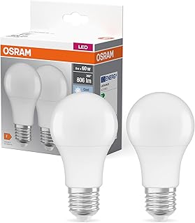 OSRAM LED Base Classic A, Sockel: E27, Nicht Dimmbar, Kaltweiß, Ersetzt eine herkömmliche 60 Wa…