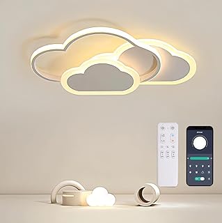 LED Deckenleuchte Kinderzimmer Lampe Decke 42CM Deckenlampe Kinderzimmer Dimmbar Wolkenlampe mit …