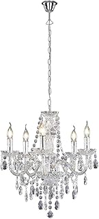 Reality Leuchten Kronleuchter R1107-00, Acryl klar, exkl. 5x E14