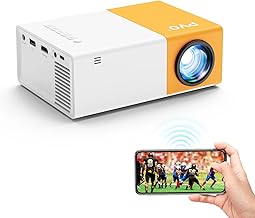 PVO Mini Beamer WiFi Tragbarer Filmprojektor, Telefonbildschirm Kann Drahtlos Oder per Datenkabel…