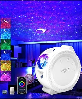 LED Smart Sternenhimmel Projektor, WLAN LED Sternenprojektor 3D Galaxy mit App Sprachsteuerung, T…