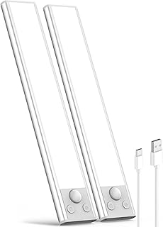 Schrankbeleuchtung Unterbauleuchte Küche LED mit Bewegungsmelder, Aufladbar Akku Lampe Leiste 3 …