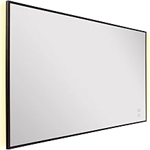 Könighaus LED Spiegel Infrarotheizung – 600W – mit Bedienelement & Ambi-Light Beleuchtung – 5 Ja…