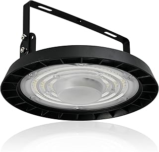 100W LED UFO Hallenlampe, 10000LM 6500K Kaltweiß, IP65 Wasserdicht für Garage und Fabriken (1pcs)