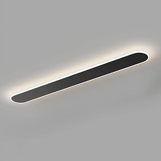 Minimalistische nordische LED-Deckenleuchten mit Langen Streifen, dimmbar, Schwarze Gang-Linearbe…