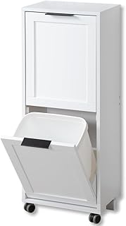 Kesper | Univeralschrank mit Mülltrennsystem, Material: Faserplatte, Maße: 36 x 24 x 94 cm, Far…