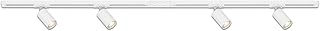 BRILONER – Schienensystem Rail Starterset, 4x GU10 Spots schwenkbar, erweiterbar, Lichtschienensy…