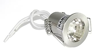 Kamilux 10 x LED Sternenhimmel 12Volt LM Innen, Edelstahl-gebürstet, 0.5W GU4 Warm-weiß, 3000k,…