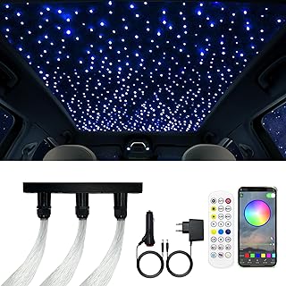 Twinkle Sternenhimmel Glasfaser Licht für Auto/Zuhause,Star Deckenleuchten Kit mit APP/Fernbedie…