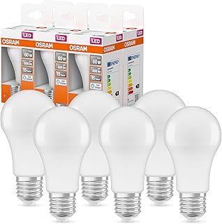 OSRAM LED Lampe mit E27 Sockel, Tageslicht (6500K), klassiche Birnenform, 8.5W, Ersatz für 60W-G…