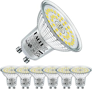 EACLL GU10 LED Tageslichtweiß 6.5W Ersetzt 100W Halogen Leuchtmittel, 6er-Pack. 790 Lumen 5000K …