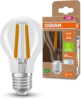 Osram LED SUPERSTAR+ CLASSIC A FIL 40 LED-Lampe, E27, klassische Kolbenform, 2,2W, 470lm, 4000K, …