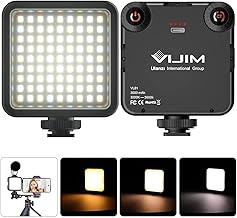 ULANZI VL81 Videoleuchte 81 LEDs Videolicht mit Cold Shoe, Foto Licht 3200K-5600K Farbtemperatur …