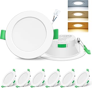 ALUSSO LIGHTING LED Einbaustrahler 230V 7W Dimmbar 68mm, IP44 Einbauleuchten Für Badezimmer Küc…