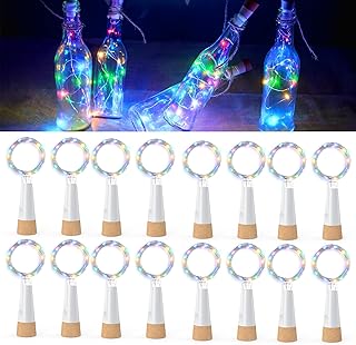 Flaschenlichter mit Korken, USB wiederaufladbares Weinflaschenlicht, batteriebetriebene Gläser, …