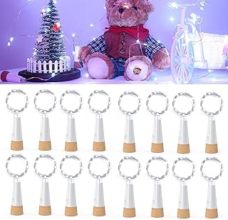 Flaschenlichter mit Korken, USB wiederaufladbares Weinflaschenlicht, batteriebetriebene Gläser, …