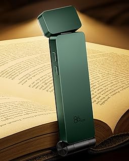 86lux Leselampe Buch Klemme，Wiederaufladbare Buchlampe zum Lesen im Bett，Ultraleichte LED Kle…