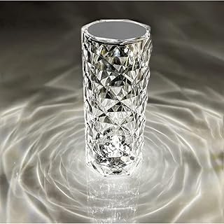 LED Tischlampe aus Kristall Ausolee, Moderne Kreativität Acryl Diamant Nachttischlampe Touch und…