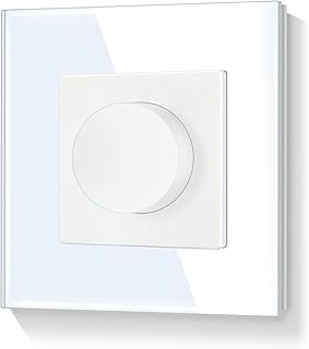 Dimmer Schalter mit Drehdimmer Drehschalter Unterputz für dimmbare LED-Lampen Glühlampen und Ha…