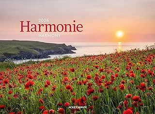 Harmonie Kalender 2026 | Achtsamer Natur-Kalender im Querformat (45×33 cm) | Inspiration und Moti…