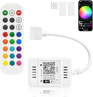 Wifi RGB Led Streifen Strip Kontroller Arbeitet mit Google Home Assistant/Alexa,Dimmer/Fernbedien…