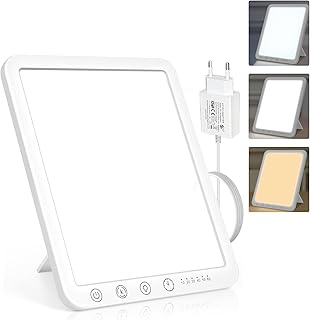 Tageslichtlampe 15000 Lux, LED Lichttherapielampe Tageslicht, UV-freie LED Daylight Lampe, Touch-…