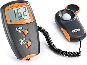 Dr.meter Luxmeter, Lichtmessgerät Belichtungsmesser Digital Lux Meter mit LCD Display Bereich bi…