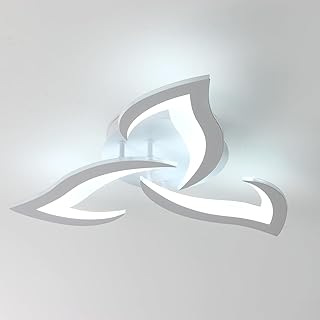 Comely Deckenlampe LED Wohnzimmer, 58cm 36W LED Lampen Deckenleuchte, Moderne Blütenblatt Design…