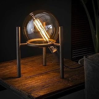 famlights Industrie Tischlampe Alisa vintage Metall Wohnzimmerlampe/Nachttischlampe Vintage Landh…