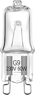 G9 Halogenlampen 60W 230V Halogen Leuchtmittel 820LM 2700K Dimmbar Warmweiß, 12 Stück