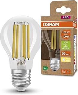 Osram LED Stromsparlampe, Filament Birne mit E27 Sockel, Warmweiß (3000K), 7,2 Watt, ersetzt her…