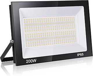 Loyal 200W LED Flutlicht, 6000K Tageslichtweiß 20000LM Outdoor Sicherheitsleuchte, IP65 Wasserdi…