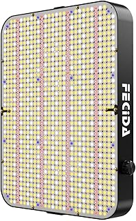 FECiDA 260 Watt LED Pflanzenlampe Dimmbar, 24000 Lumen LED Grow Lampe Vollspektrum, 1176 PSC LEDs…