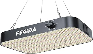 FECiDA 130 Watt LED Pflanzenlampe Dimmbar, 12000 Lumen LED Grow Lampe Vollspektrum mit Daisy Chai…