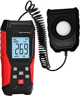 Digital Luxmeter Tragbare Photometer Belichtungsmesser Beleuchtungsstärke Lichtmesser mit 200.00…