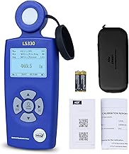 Lichtmessgerät Luxmeter, 0-1,000,000 Lux, CCT/CRI/UV/PPFD/μmol, Spektrales Beleuchtungsstärkem…