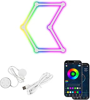 Fafeicy LED-Quantum-Wandleuchte, Kreative Tonaufnahme, Hintergrundbeleuchtung, Umgebungsbeleuchtu…