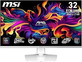 MSI MPG 321URXW QD-OLED Gaming Monitor 31,5 Zoll 4K UHD – Quantum Dot OLED 3840 x 2160, 240 Hz …