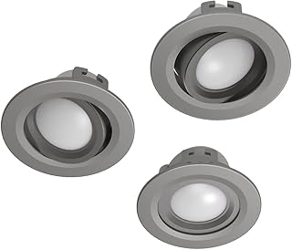 WLAN LED-Einbauspot, 5W, per Sprache/App steuern, verstellbar, 3er, S-Nick.