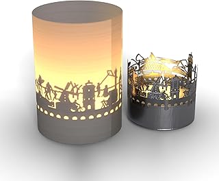 Fehmarn Skyline Tube Teelicht Schattenspiel – Magisches Leuchten mit der Silhouette der Insel F…