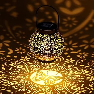 Solarlampen für Außen, Solarleuchten Balkon Solarleuchte Hängend Outdoor IP65 Wasserdicht Gart…