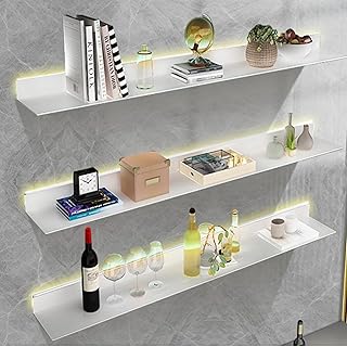 Schwebende LED-Regale mit Wandbeleuchtung, reflektierendes Licht für Schichtbeleuchtung, Lagerre…